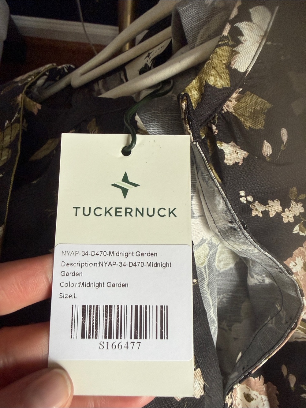 Tuckernuck Black Floral Dress with Tie Waist - Picture 4 of 4